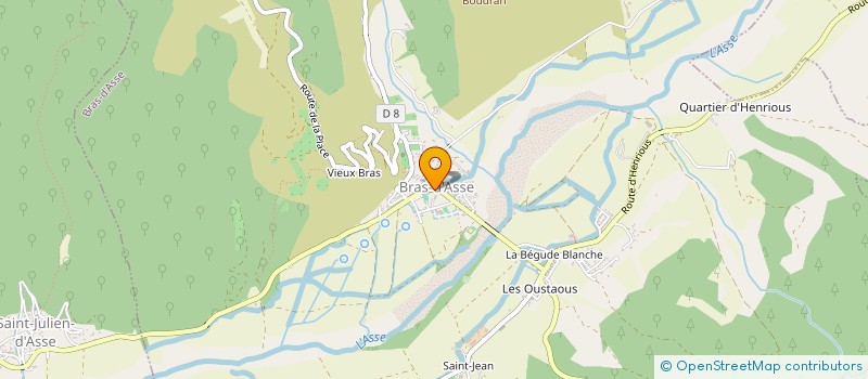 localisation de l'entreprise MONSIEUR FABIEN VIAL  BRAS-D'ASSE