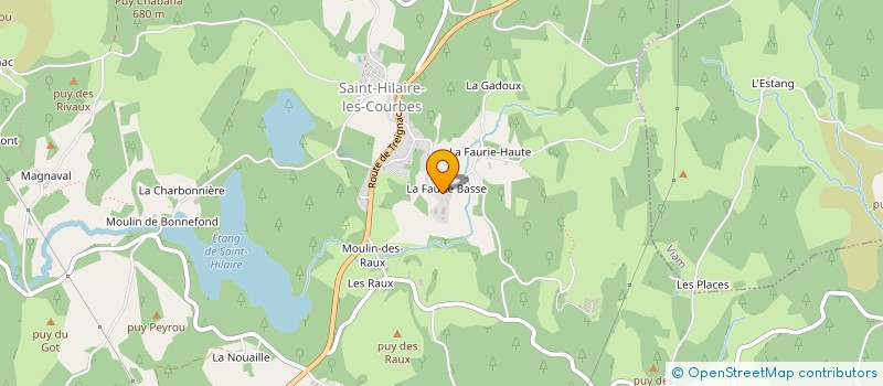 localisation de l'entreprise MONSIEUR FABIEN VIALLE  SAINT-HILAIRE-LES-COURBES