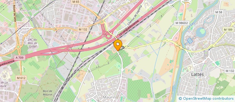 localisation de l'entreprise MONSIEUR FABIEN VIDAL  LATTES