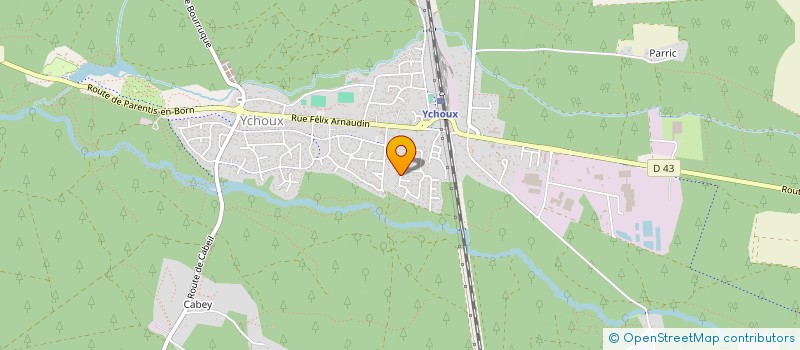 localisation de l'entreprise MONSIEUR FABIEN VIDAL  YCHOUX