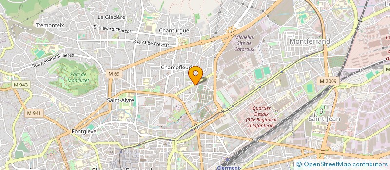 localisation de l'entreprise MONSIEUR FABIEN VIDAL  CLERMONT-FERRAND