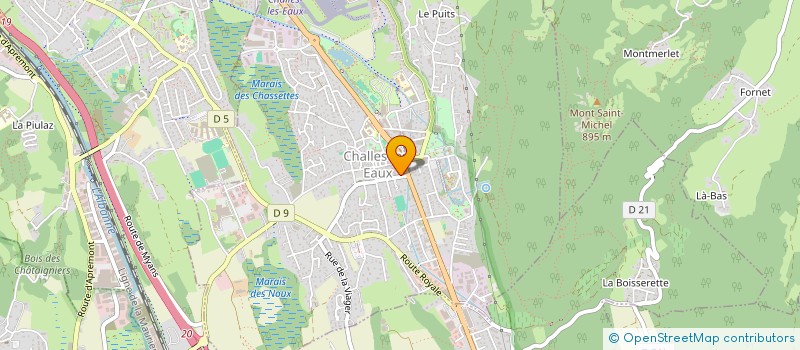 localisation de l'entreprise MONSIEUR FABIEN VILLEMAINE  CHALLES-LES-EAUX