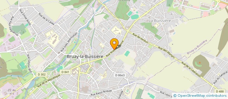 localisation de l'entreprise MONSIEUR FABIEN VILLERS à BRUAY-LA-BUISSIERE