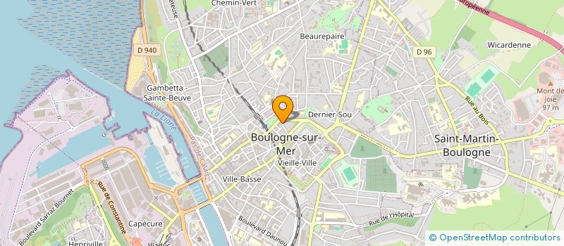 localisation de l'entreprise MONSIEUR FABIEN VINCENT à BOULOGNE-SUR-MER