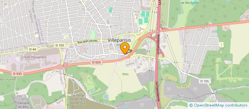 localisation de l'entreprise MONSIEUR FABIEN VIRIN  VILLEPARISIS