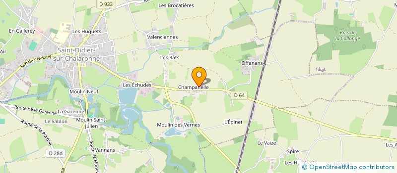 localisation de l'entreprise MONSIEUR FABIEN VOLIN à SAINT-DIDIER-SUR-CHALARONNE