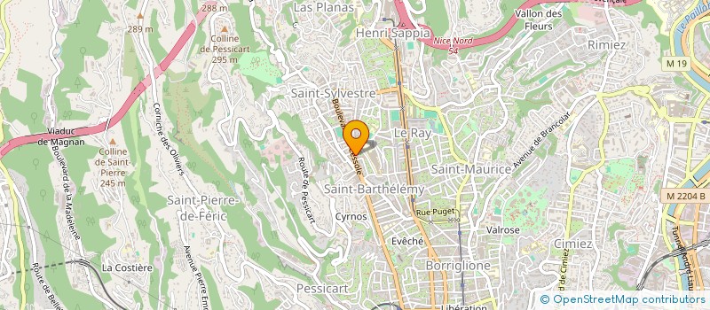 localisation de l'entreprise MONSIEUR FABIEN VOLTURO  NICE