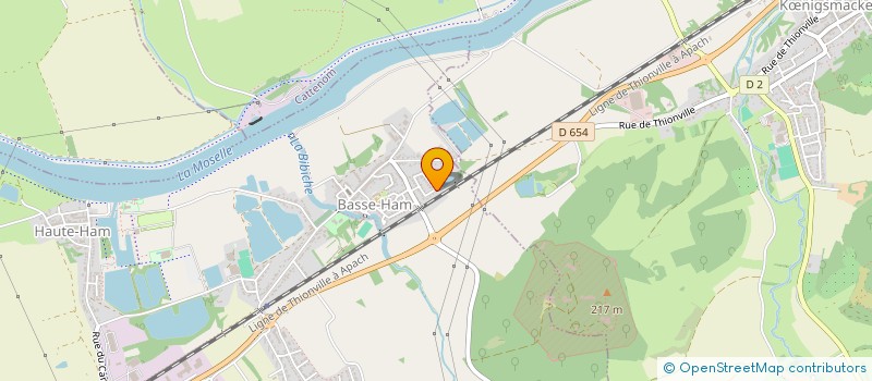 localisation de l'entreprise MONSIEUR FABIEN WITTMANN  BASSE-HAM