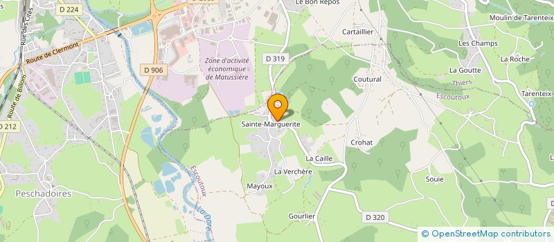 localisation de l'entreprise MONSIEUR FABIEN YTOURNEL  ESCOUTOUX