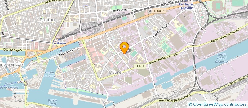 localisation de l'entreprise MONSIEUR FABIEN YVELIN à LE HAVRE