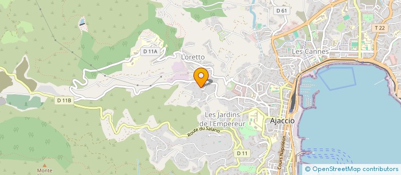 localisation de l'entreprise MONSIEUR FABIEN ZAVANI à AJACCIO