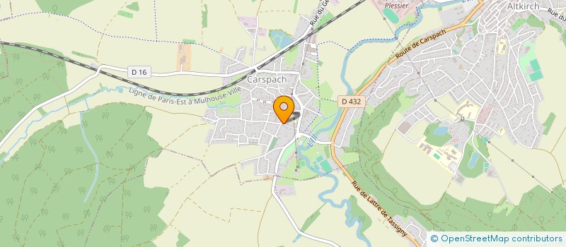 localisation de l'entreprise MONSIEUR FABIEN ZURBACH  CARSPACH