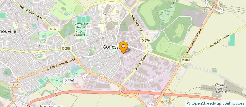 localisation de l'entreprise MONSIEUR FABIO ARAUJO FRANCE à GONESSE