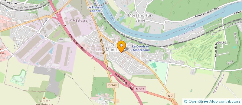 localisation de l'entreprise MONSIEUR FABIO BRUCOLI  LE COUDRAY-MONTCEAUX