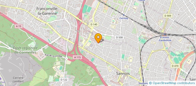 localisation de l'entreprise MONSIEUR FABIO CASTARD  SANNOIS