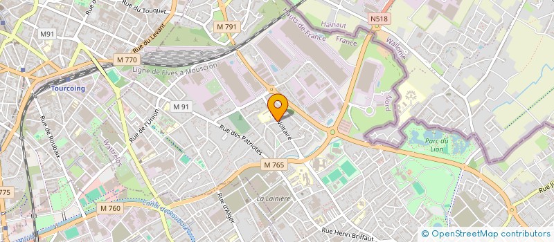 localisation de l'entreprise MONSIEUR FABIO DA SILVA  WATTRELOS