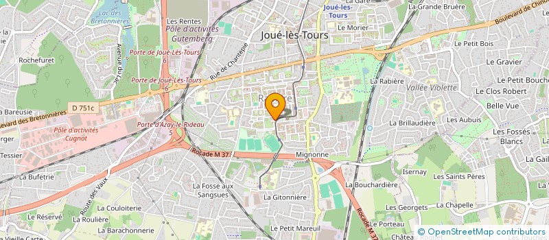 localisation de l'entreprise MONSIEUR FABIO DORANGEON  JOUE-LES-TOURS