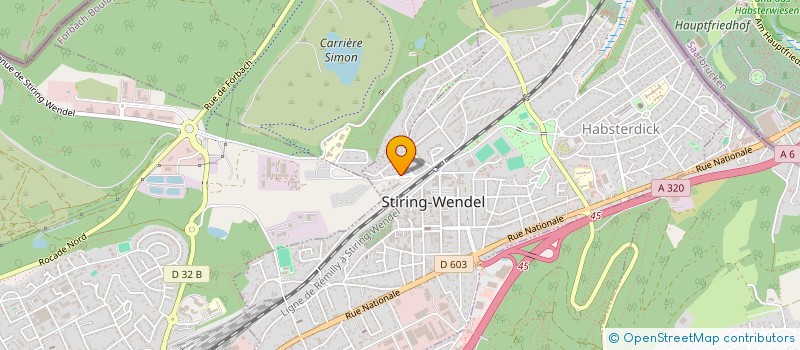 localisation de l'entreprise MONSIEUR FABIO FAVARO  STIRING-WENDEL