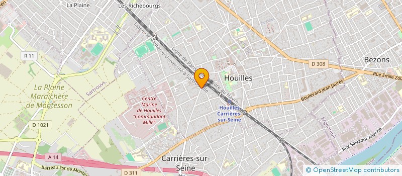 localisation de l'entreprise MONSIEUR FABIO FREITAS RIBEIRO  HOUILLES