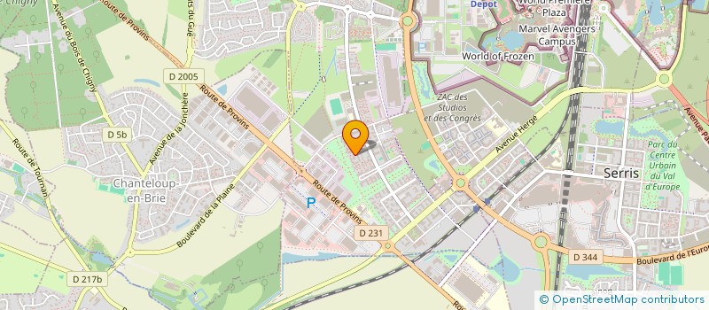 localisation de l'entreprise MONSIEUR FABIO GIUSTI  MONTEVRAIN