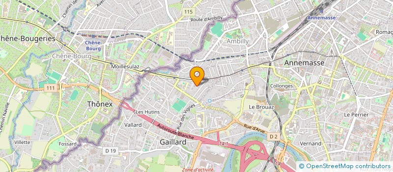 localisation de l'entreprise MONSIEUR FABIO PELIZZARI à GAILLARD