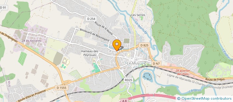 localisation de l'entreprise MONSIEUR FABIO PETRICCIOLI  LE MUY