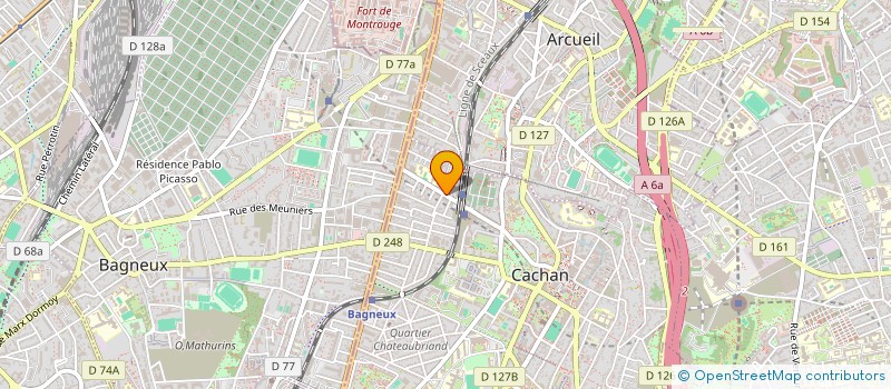 localisation de l'entreprise MONSIEUR FABIO RODRIGO SANCHEZ  CACHAN