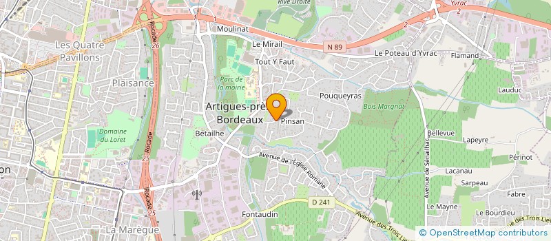 localisation de l'entreprise MONSIEUR FABIO RODRIGUES DE FRANCA à ARTIGUES-PRES-BORDEAUX