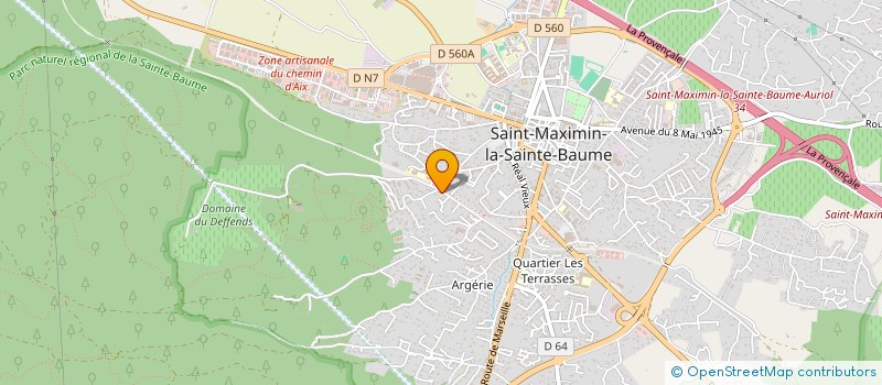 localisation de l'entreprise MONSIEUR FABIO RONCALLI à SAINT-MAXIMIN-LA-SAINTE-BAUME