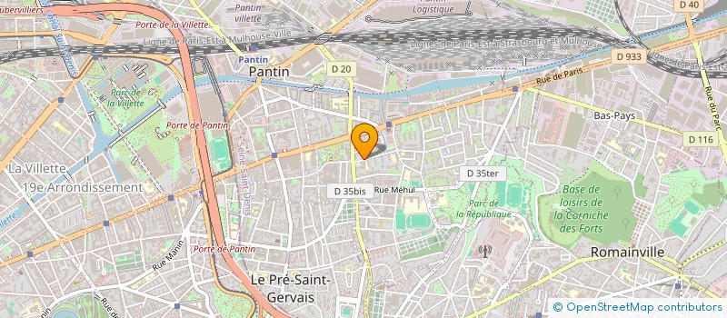 localisation de l'entreprise MONSIEUR FABIO VORZILLO à PANTIN