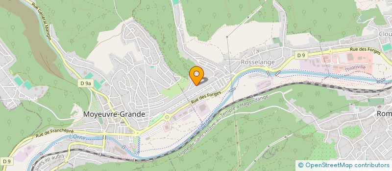 localisation de l'entreprise MONSIEUR FABJAN RRATHTORI  ROSSELANGE