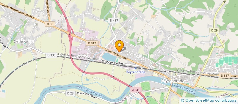 localisation de l'entreprise MONSIEUR FABRICE ABADIA  PEYREHORADE