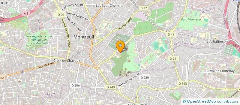 localisation de l'entreprise MONSIEUR FABRICE ABBE-TSALA à MONTREUIL