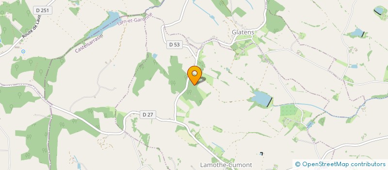 localisation de l'entreprise MONSIEUR FABRICE ABRATE  LAMOTHE-CUMONT