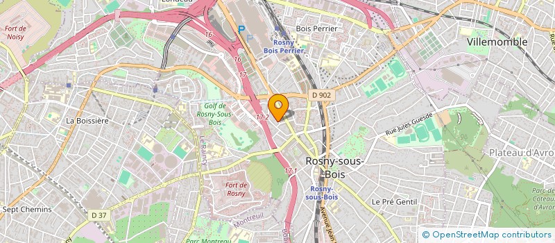 localisation de l'entreprise MONSIEUR FABRICE ABUAF à ROSNY-SOUS-BOIS
