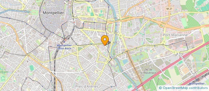 localisation de l'entreprise MONSIEUR FABRICE ADDARIO à MONTPELLIER