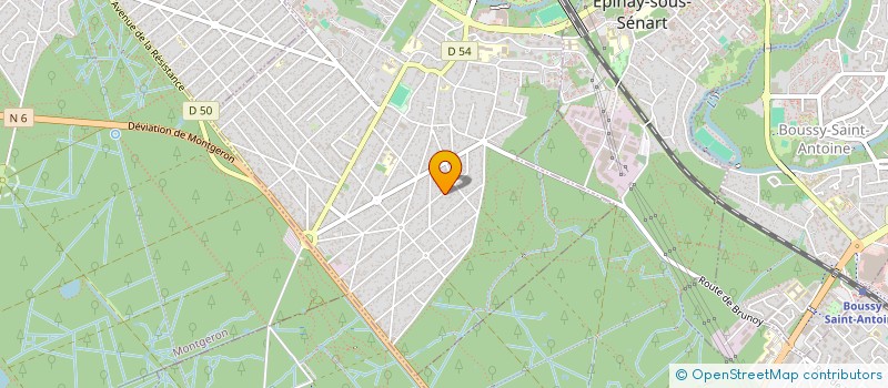 localisation de l'entreprise MONSIEUR FABRICE AFTIS  BRUNOY