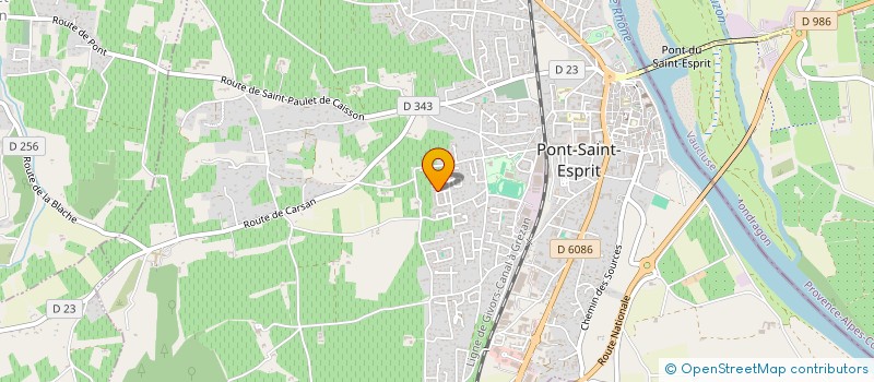 localisation de l'entreprise MONSIEUR FABRICE ALASIA  SABRAN