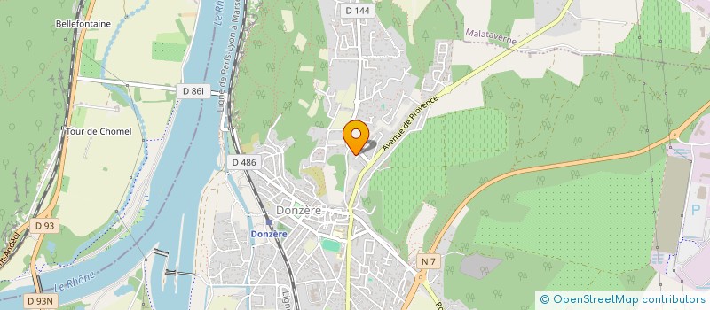 localisation de l'entreprise MONSIEUR FABRICE ALCARAZ  DONZERE