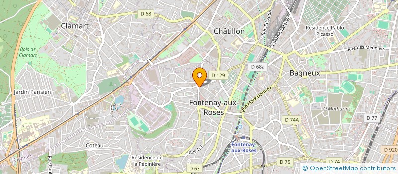 localisation de l'entreprise MONSIEUR FABRICE ALCOULOMBRE à FONTENAY-AUX-ROSES