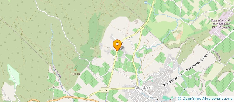 localisation de l'entreprise MONSIEUR FABRICE ALDERIGI  MONTBAZIN