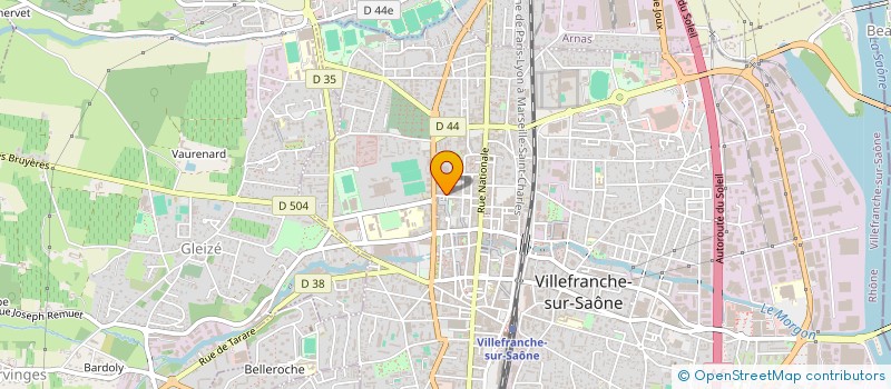 localisation de l'entreprise MONSIEUR FABRICE ALIDOR  VILLEFRANCHE-SUR-SAONE