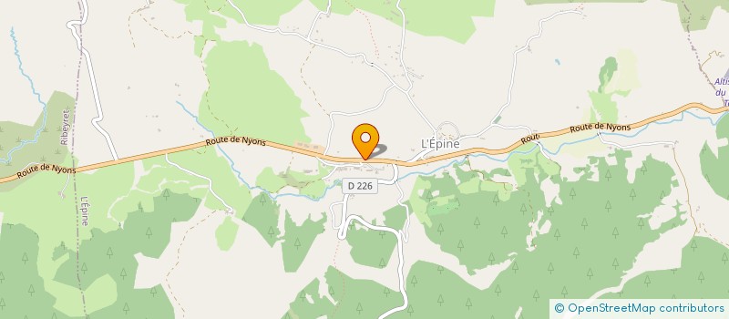 localisation de l'entreprise MONSIEUR FABRICE ALLIER  L'EPINE