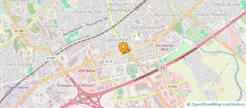 localisation de l'entreprise MONSIEUR FABRICE AMIEL  NIMES