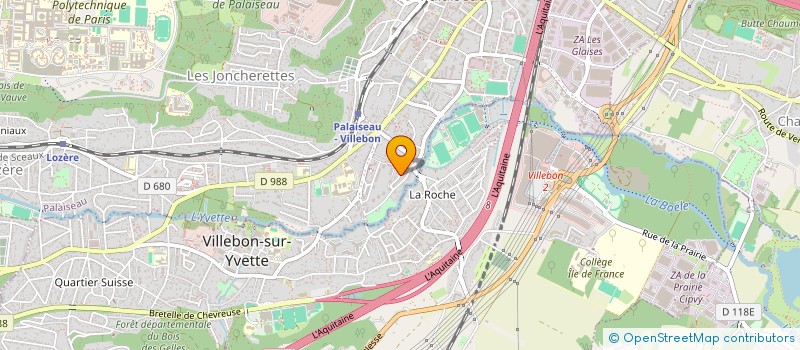 localisation de l'entreprise MONSIEUR FABRICE AMIOT  PALAISEAU