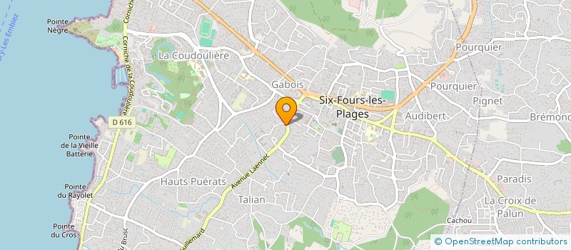 localisation de l'entreprise MONSIEUR FABRICE ANDRE à SIX-FOURS-LES-PLAGES