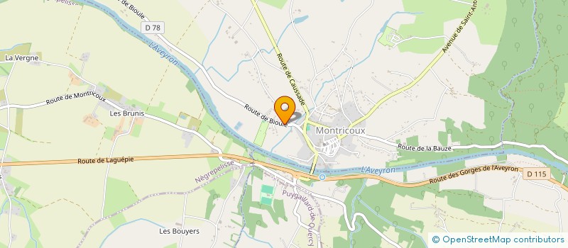 localisation de l'entreprise MONSIEUR FABRICE ANDRIEU  MONTRICOUX