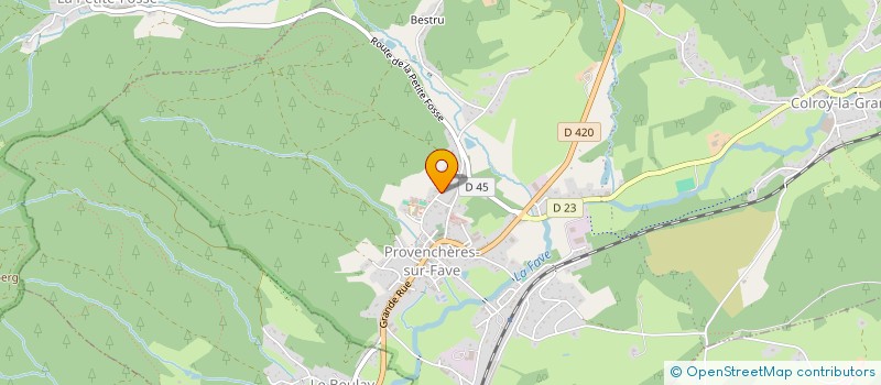 localisation de l'entreprise MONSIEUR FABRICE ANTOINE  PROVENCHERES-ET-COLROY