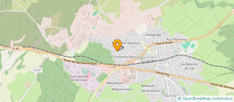 localisation de l'entreprise MONSIEUR FABRICE ARBAUT  VALDAHON