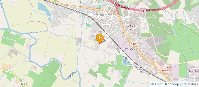 localisation de l'entreprise MONSIEUR FABRICE ARNAUD  PUGET-SUR-ARGENS